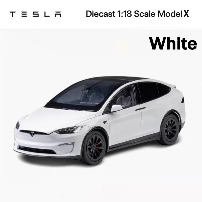 1:18 tesla modelo 3/s/x puro elétrico suv liga totalmente aberto simulação modelo de carro coleção decorar brinquedos em estoque