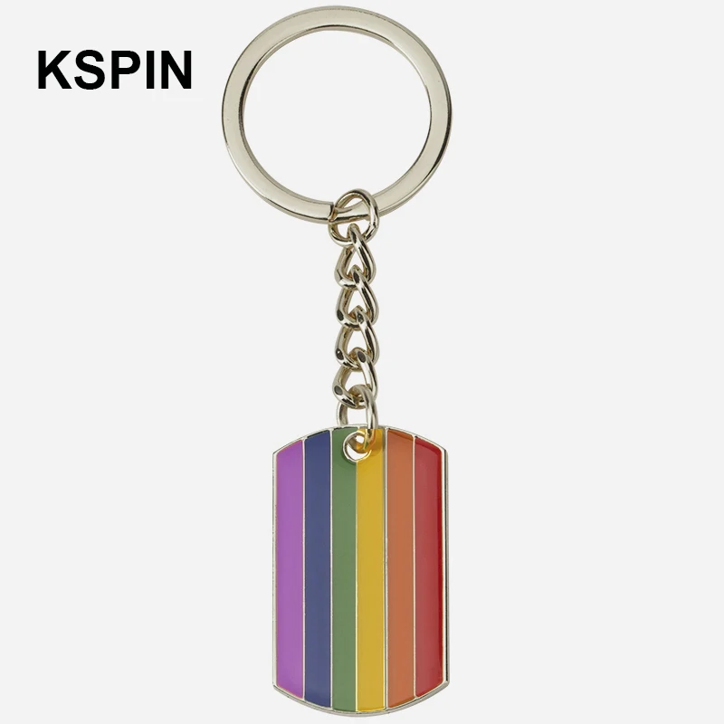 Rainbow Key Chain Syria Bird Key RING  Keychain Bag Pendant Key Chain Holder Key Car Trinket Keyring For Men Women Gift
