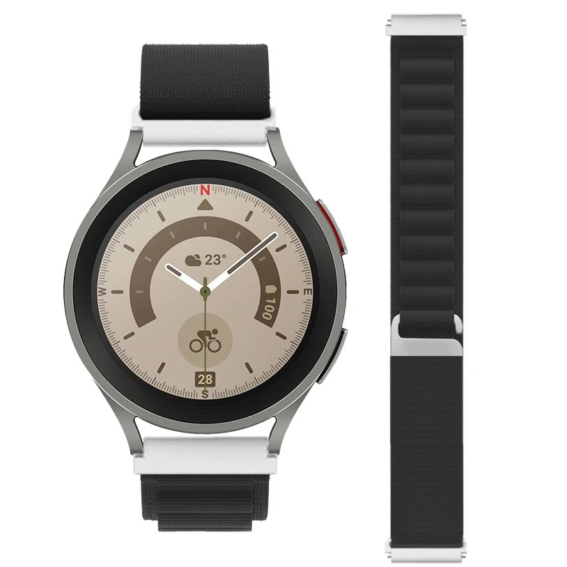 Huawei Watch GT 2e Nylon Replacement Band Sport Alpine Loop Solo Loop Strap 20MM 22MM Metal Buckle Wristband for Active Wear