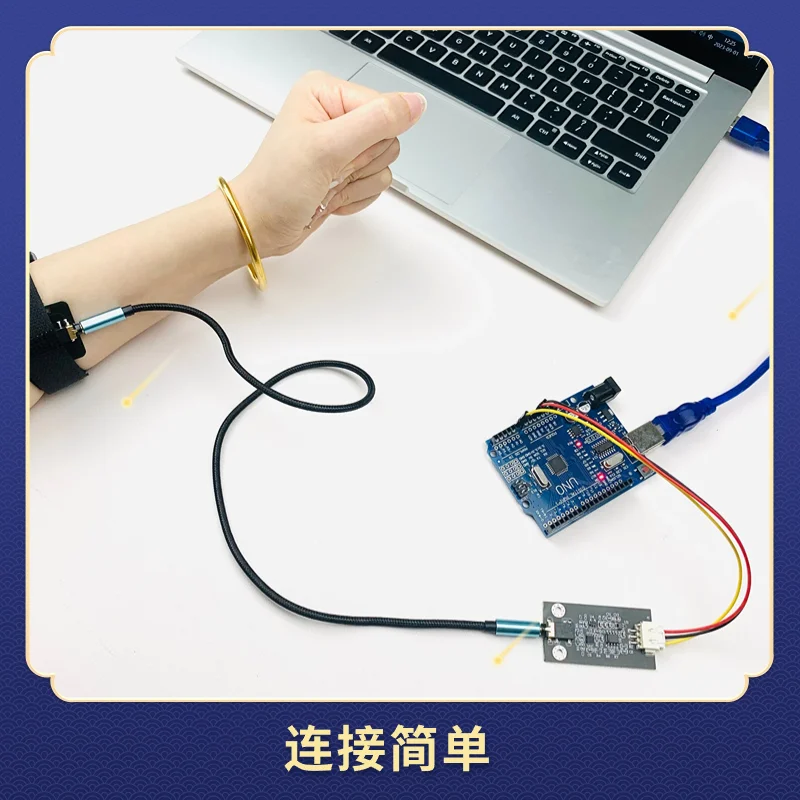 Dry electrode muscle electrical sensor, EMG single-guide analog signal acquisition module, intelligent wearable open-source kit