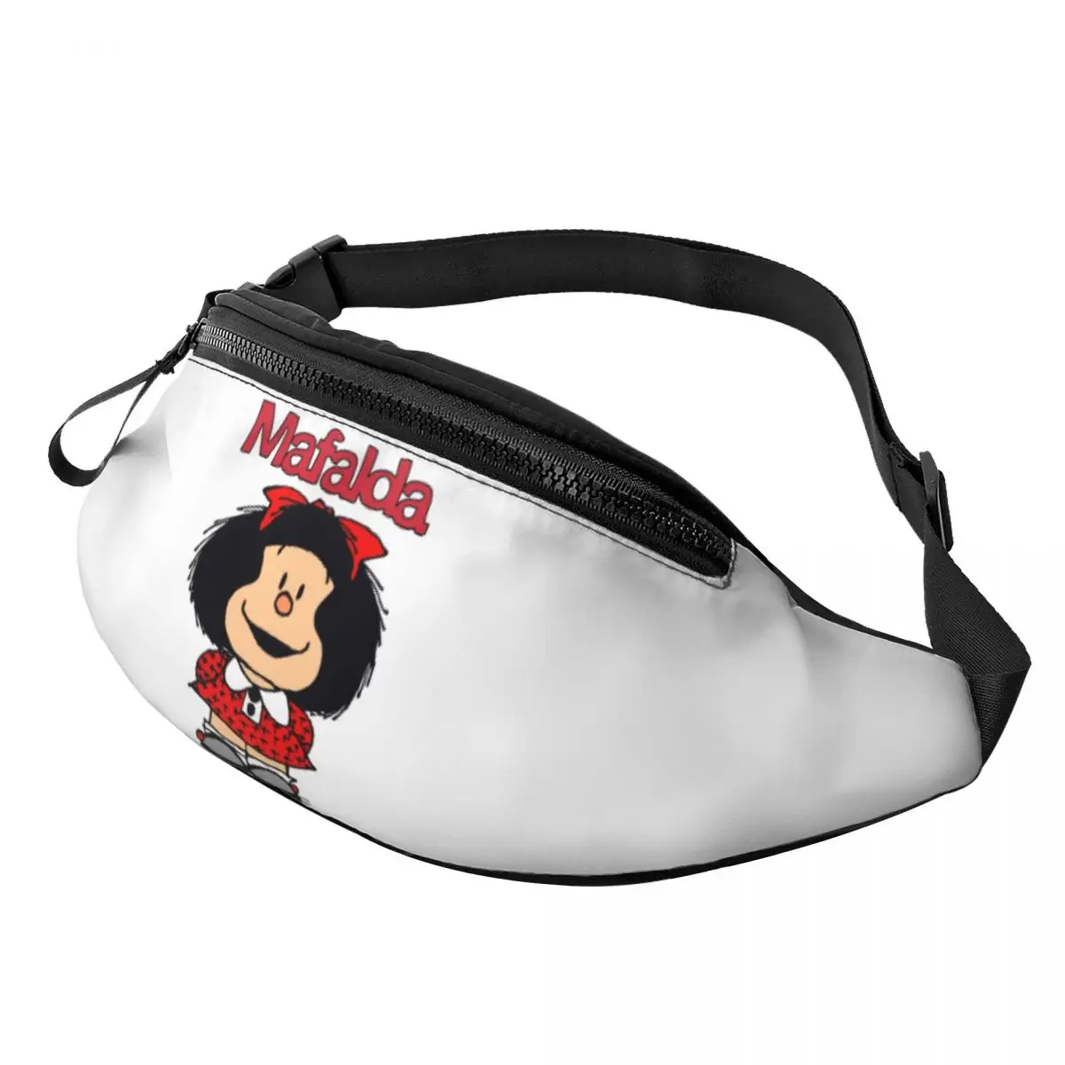 Cute Mafalda marsupio personalizzato argentino Cartoon Quino Comics Crossbody marsupio donna uomo viaggio escursionismo telefono Money Pouch