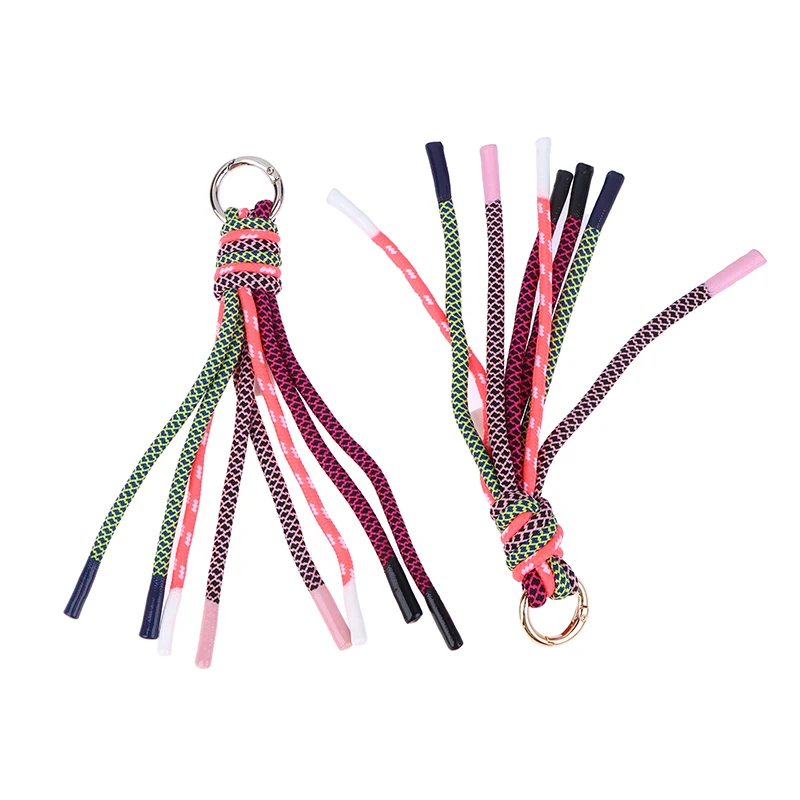 New Hardware Anti-theft Keychain Fashion Bag Accessories Tassel Female Bag Decoration