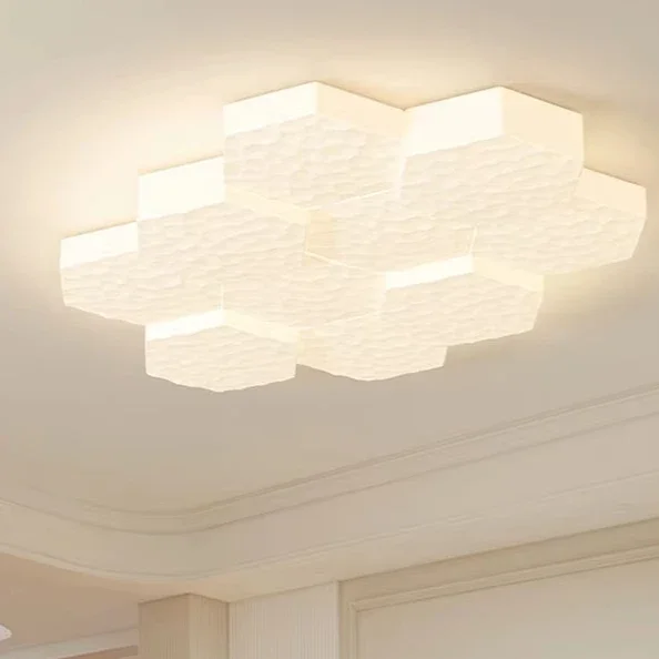 

Minimalist Ceiling Light Honeycomb Design Creative Art Indoor Lamp Intelligent Hall Dining Room Lighting