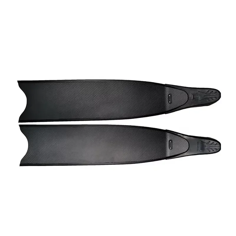 Professional 100 Percent Carbon Fiber Long Diving Fins for Freediving Open Water Swimming Training Flippers High Performance