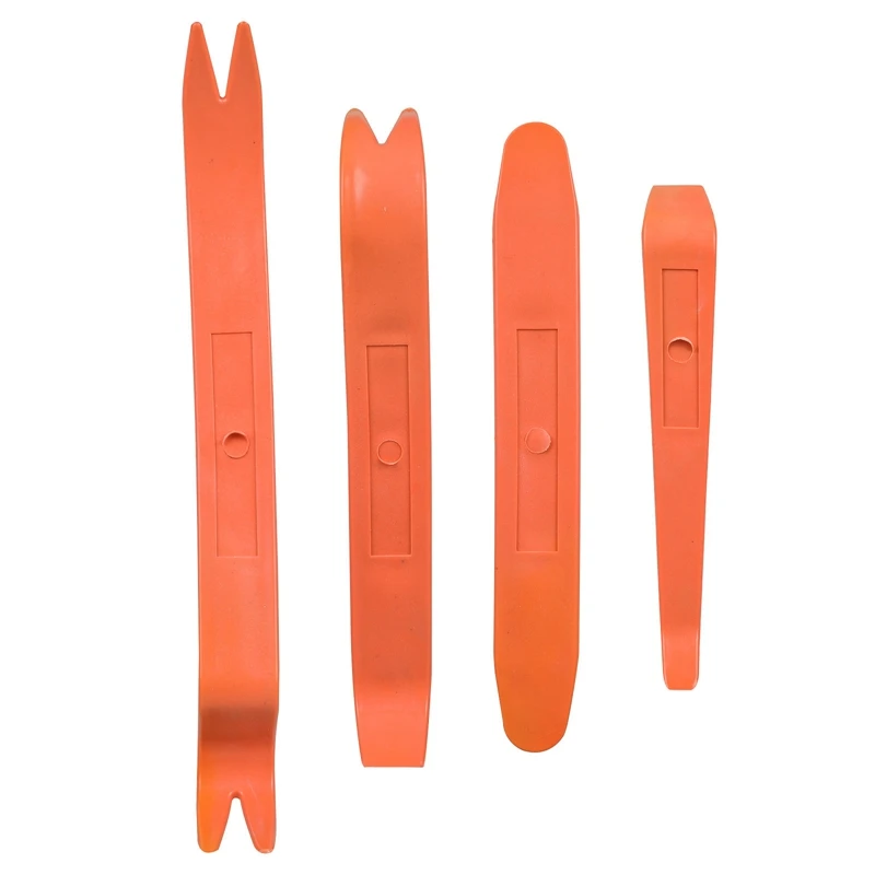 4pcs Car Auto Dismantle Tools Kit Car Plastic Radio Door Clip Panel Trim Dash Audio Removal Installer Pry Kit Refit Set