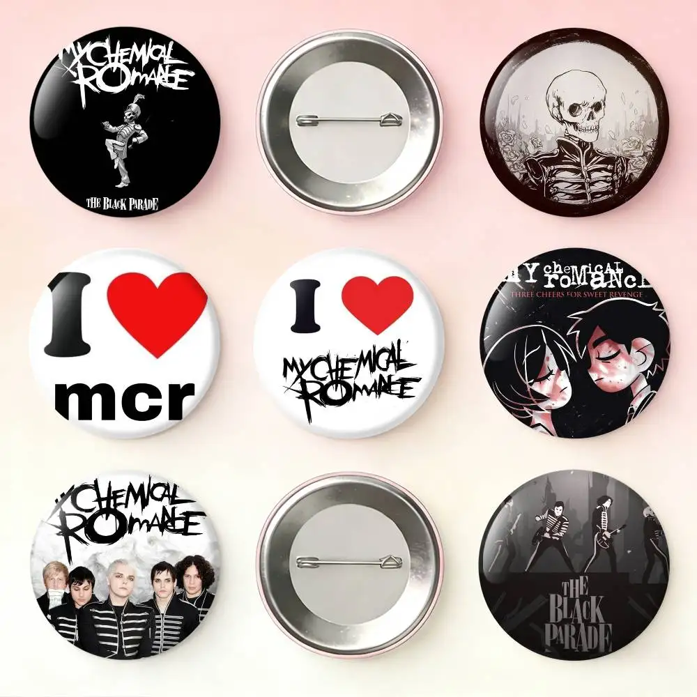 

M-My C-Chemical R-Romance-S Band Laser Badge Applicable For Backpack Clothes Hats Decor Creative Accessories