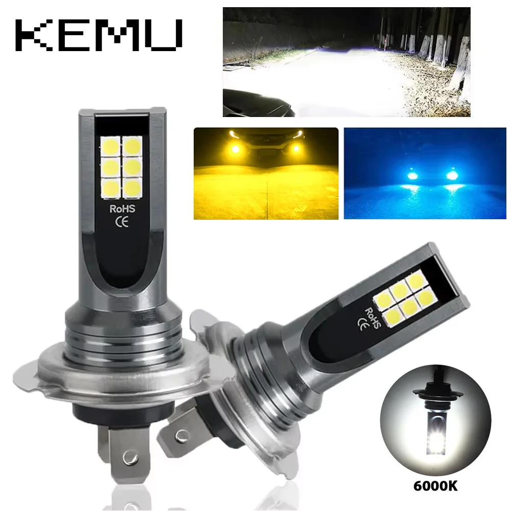 

H7 H4 Комплект светодиодных ламп Автомобильные противотуманные фары H3 H11 9005 6000k Белые светодиодные фонари для транспортных средств Автомобильные фары высокой мощности Светодиодные DRL