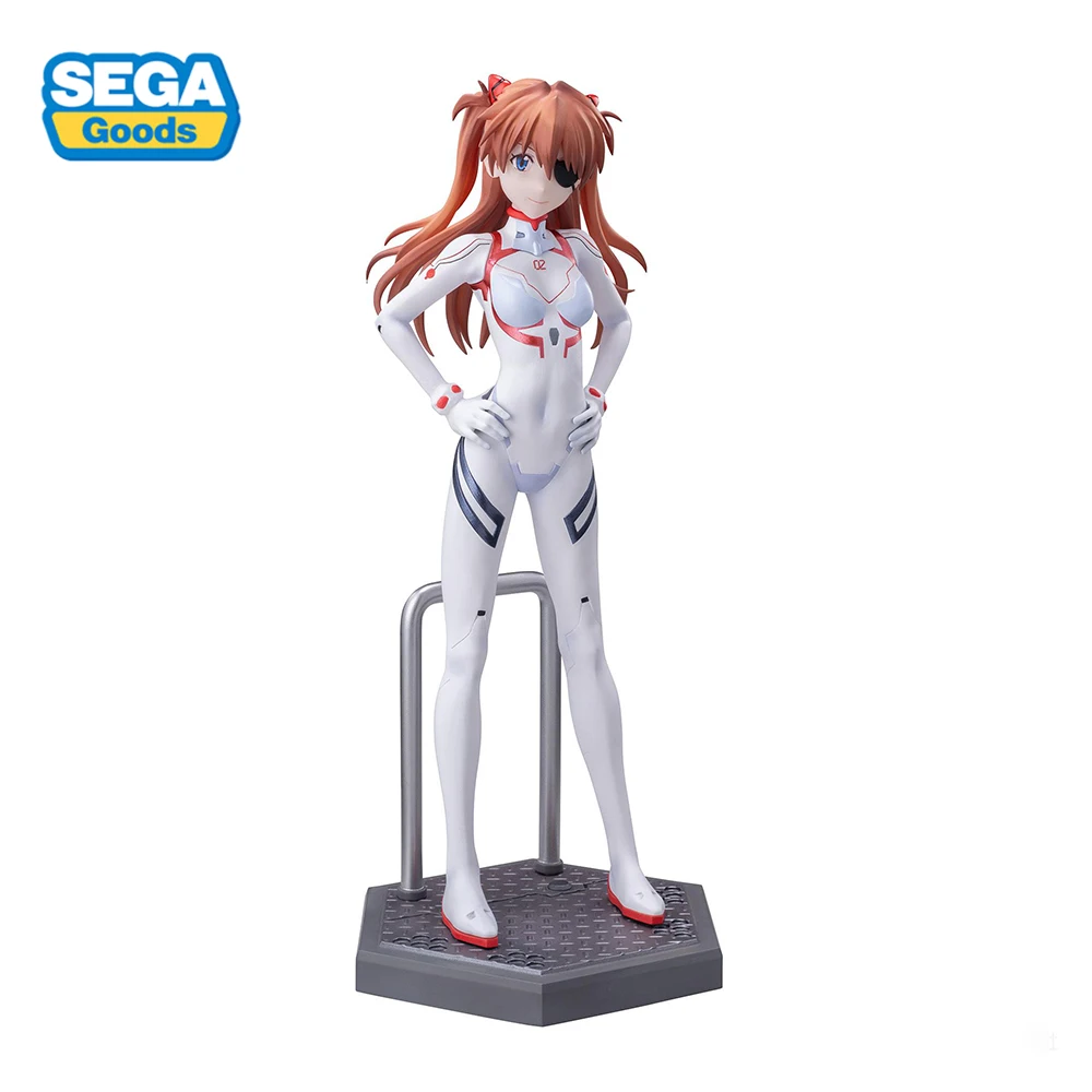 In Stock Original SEGA EVA EVANGELION Shikinami Asuka Rangur PVC Anime Figure Action Figures Model Toys