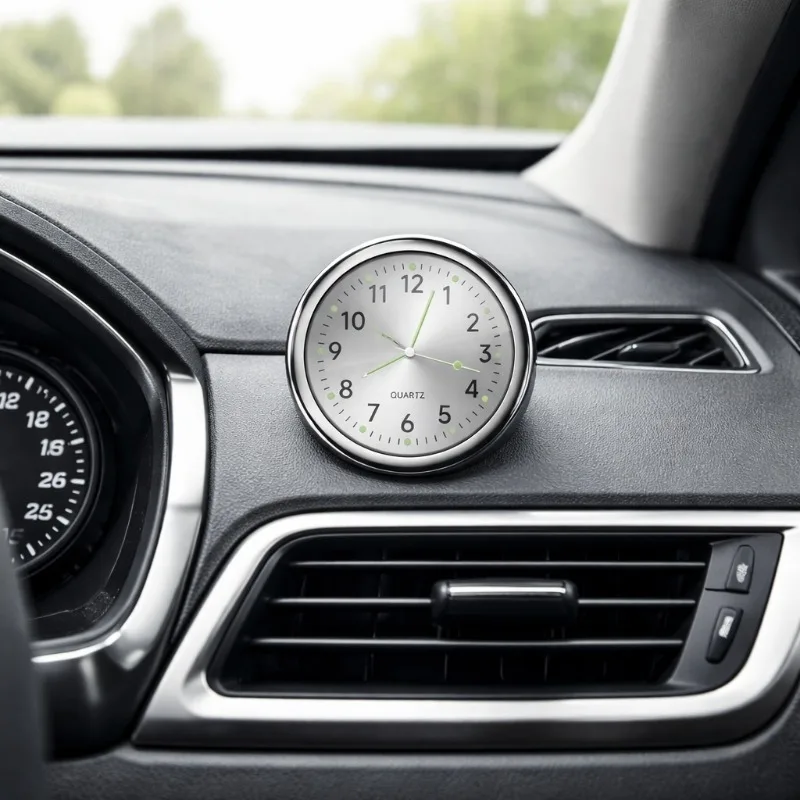 

Luminous Display Car Clock Hanging Watch Auto Ornament Mini Automobiles Internal Stick-On Digital Watch Mechanics Quartz Clocks