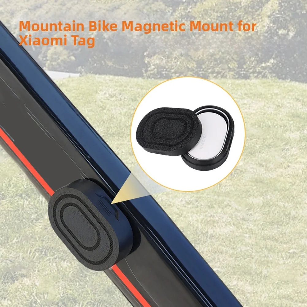 For XIAOMI Tag Compatible Magnetic Box - Bike Mounting Bracket PC Black 5 3.7 1.4CM All Weather Cycling Accessory