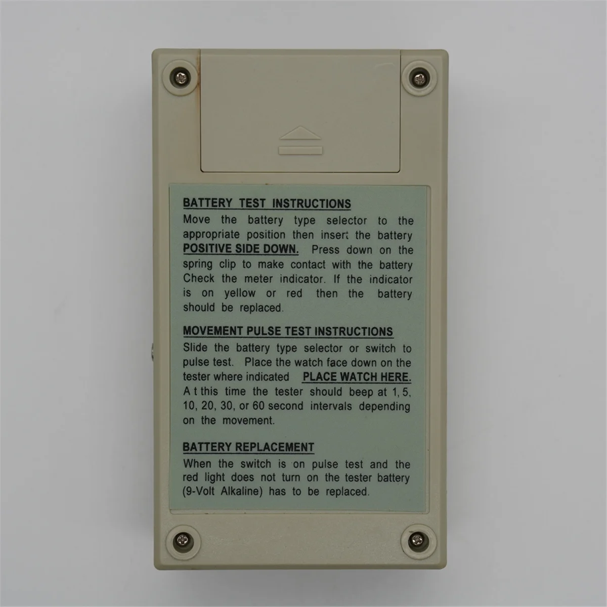 A9oP- Quartz Watch Battery Tester 1.5V 3V Button Cell Coil Watch Pulse Tester Analyzer Battery Tool