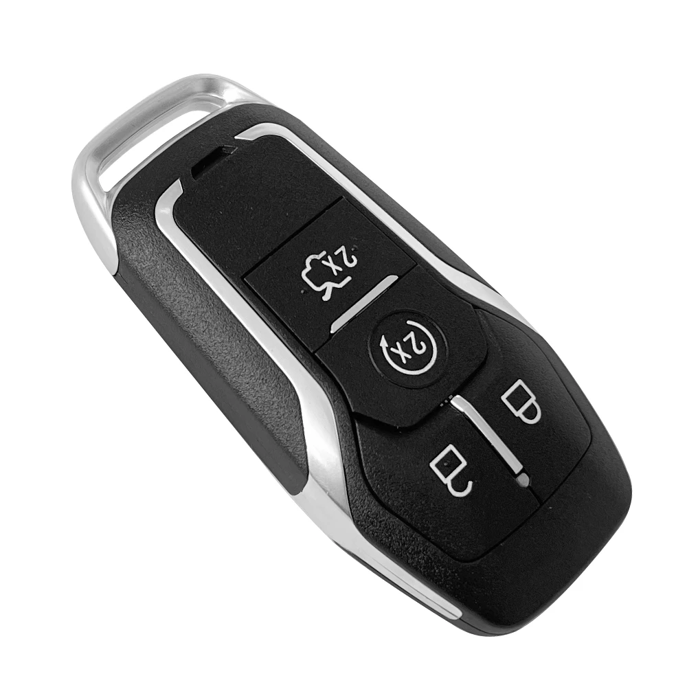 XNRKEY Ô Tô Điều Khiển Từ Xa Vỏ Chìa Khóa & Khóa Lưỡi Dao Cho Xe Ford Edge Explorer Ranger Đoàn Thám Hiểm Mustang Thoát Khỏi Tầm Ma Mazda Tribute FO38/HU101