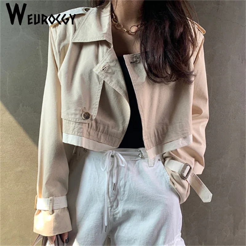 

2023 Autumn Winter Korean Edition New Style Streetwear Short Jacket Women Single Breasted Long Sleeve Loose Fashion Jackets Coat