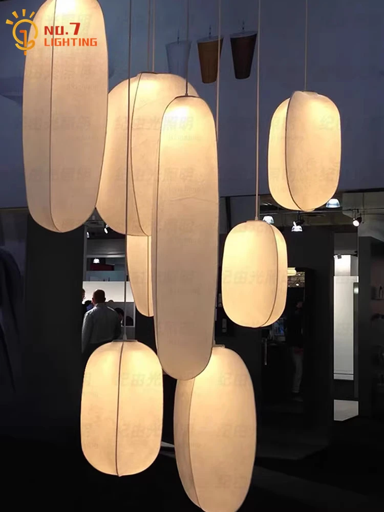 Italian Design Wabi-sabi Star Fruit Silk Pendant Lights LED E27 Modern Art Decoraitve Hanging Lamp Restaurant Bar Staircase Cafe