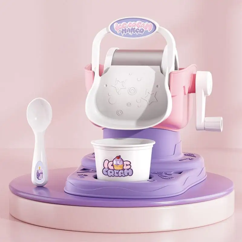 Kid Smoothie Maker Home Ice Cream Maker Manual Quick Results Simple Frozenn Treat Maker Make Ice Cream Sorbet Long-lasting