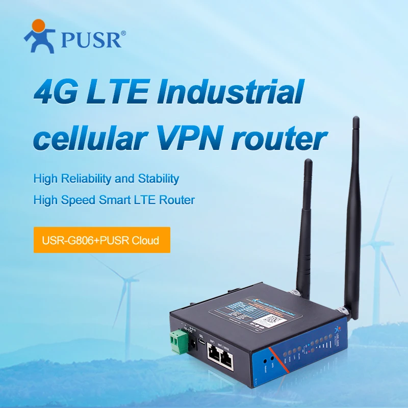 Imagem -02 - Pusr-roteador Industrial Openvpn com Cartão Sim Versão Global Verizon Suportado 4g Fdd td Lte Usr-g806-g