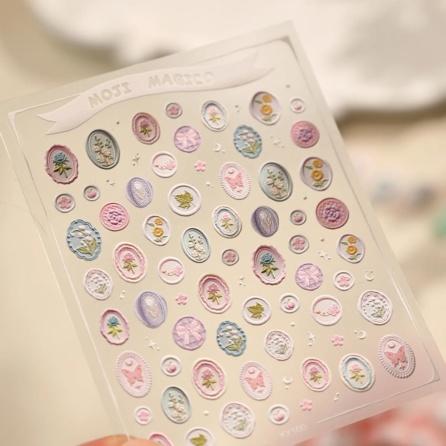 1 Stück 5D Weiche Niedliche Katzen-Kätzchen-Kuchen-Donut GLÜCK WUNSCHEN, GLÜCKLICHES LEBEN Nagelkunst-Aufkleber Geprägte Cartoon-Nagelsticker Maniküre DIY – Detail 20