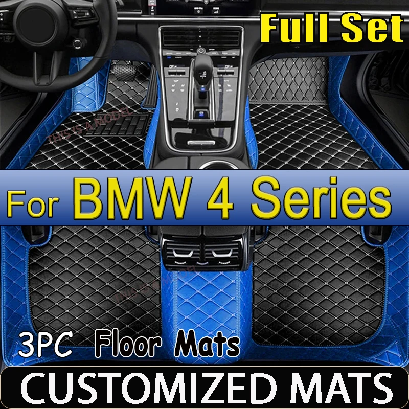 

Car Floor Mats For BMW 4 Series G26 Gran Coupe Four Doors 2022 Custom Foot Pads Automobile Carpet Cover Interior Accessories