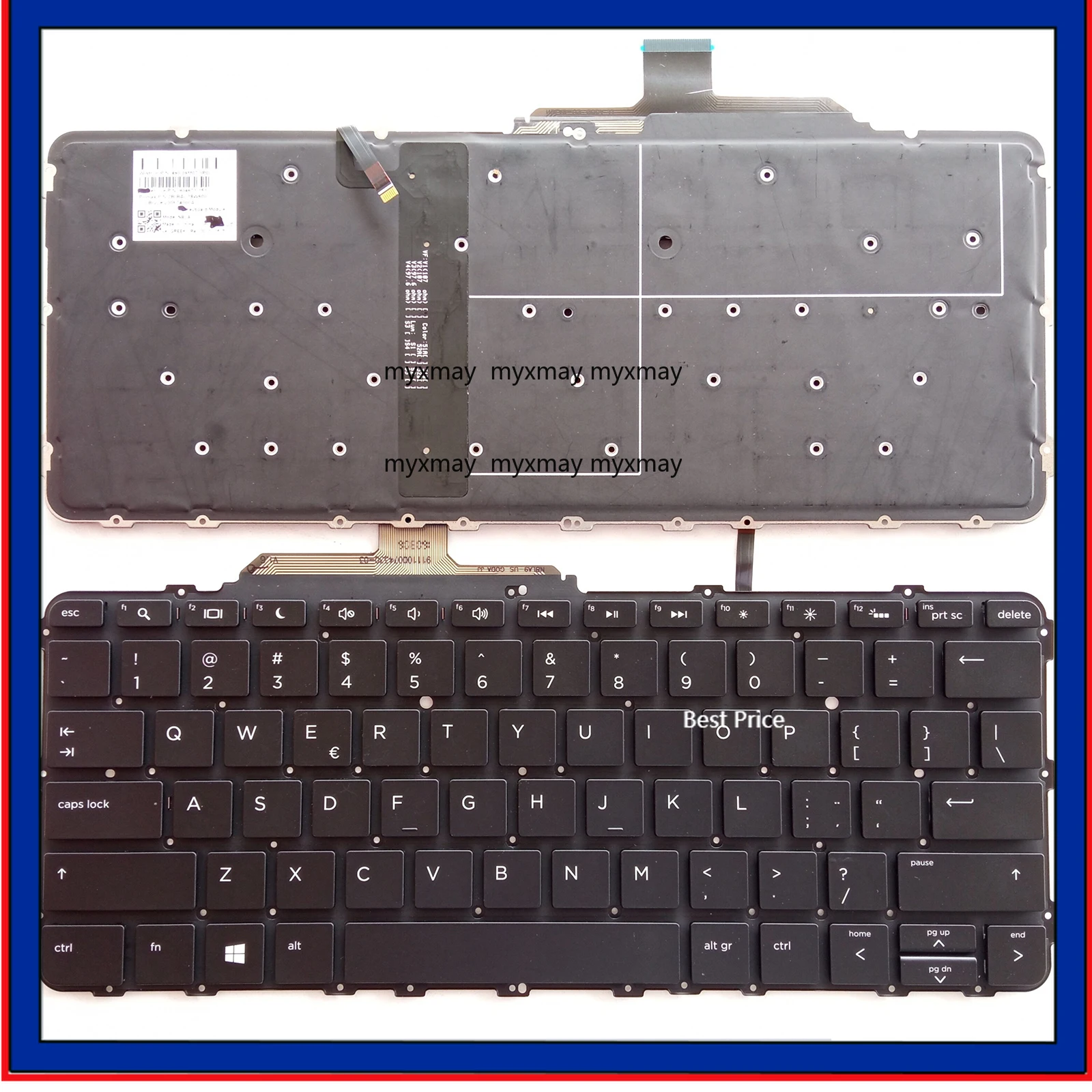 

for HP EliteBook Folio G1 HSTNN-I73C English Japan Laptop Keyboard