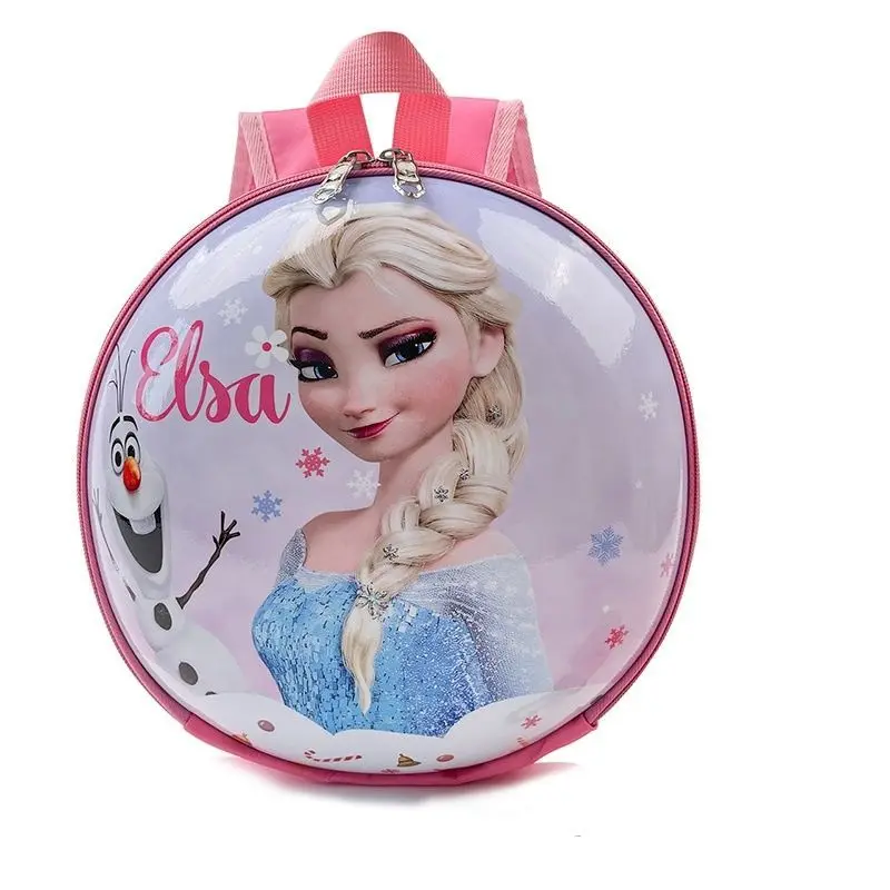 Disney Frozen Princess Children\'s Backpack Girls Figure Cartoon Elsa Anna Print Schoolbag Kids Hard Shell Bag Birthday Gift