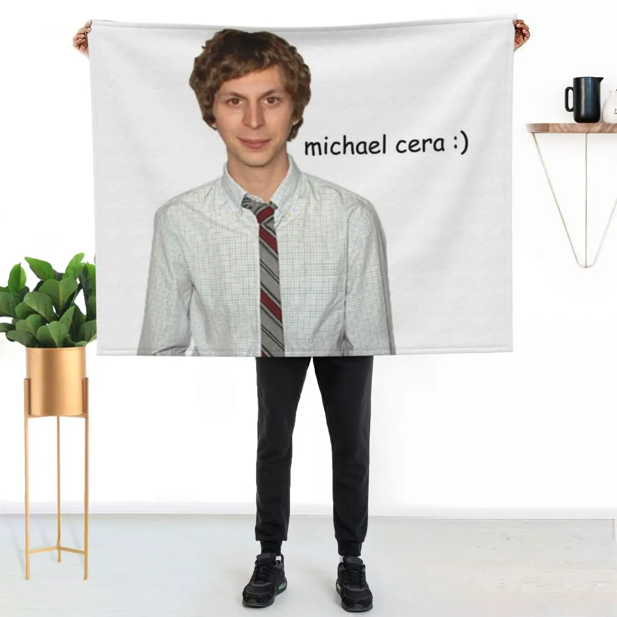 

michael cera :) Throw Blanket Color Fast Cozy Throw Blanket