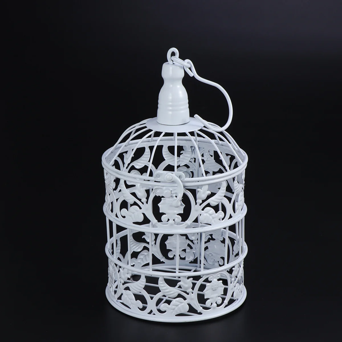 

Decorative Cage Hanging Ornament Wedding Party Home Decor Valentine's Prom Reception White 32cm Decorative Bird Cage