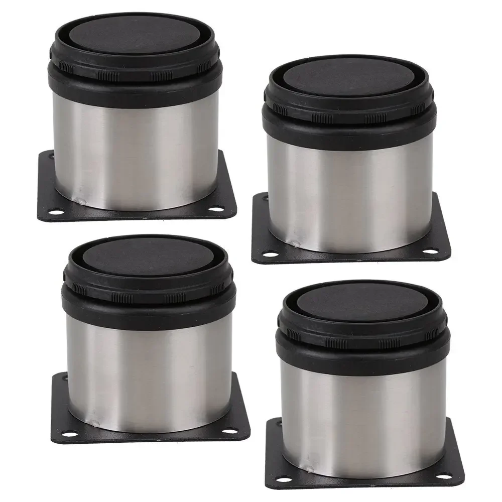 

4 шт., нержавеющая сталь 50x50 мм, утолщенные регулируемые мебельные ножки, стол, кровать, диван, ножки шкафа, ножки с крепежными винтами