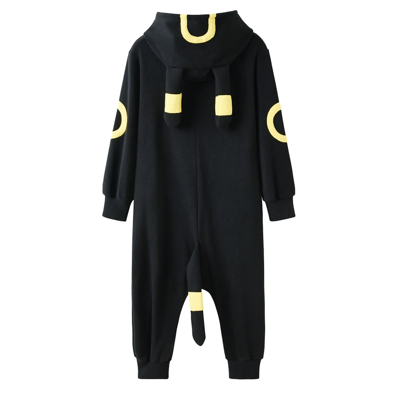 Kids Cosplay Costume Umbreon Pajama Onesie For Children Girls Boys Kigurumi One-Piece Pijama Full Body Clothes Birthday Gift