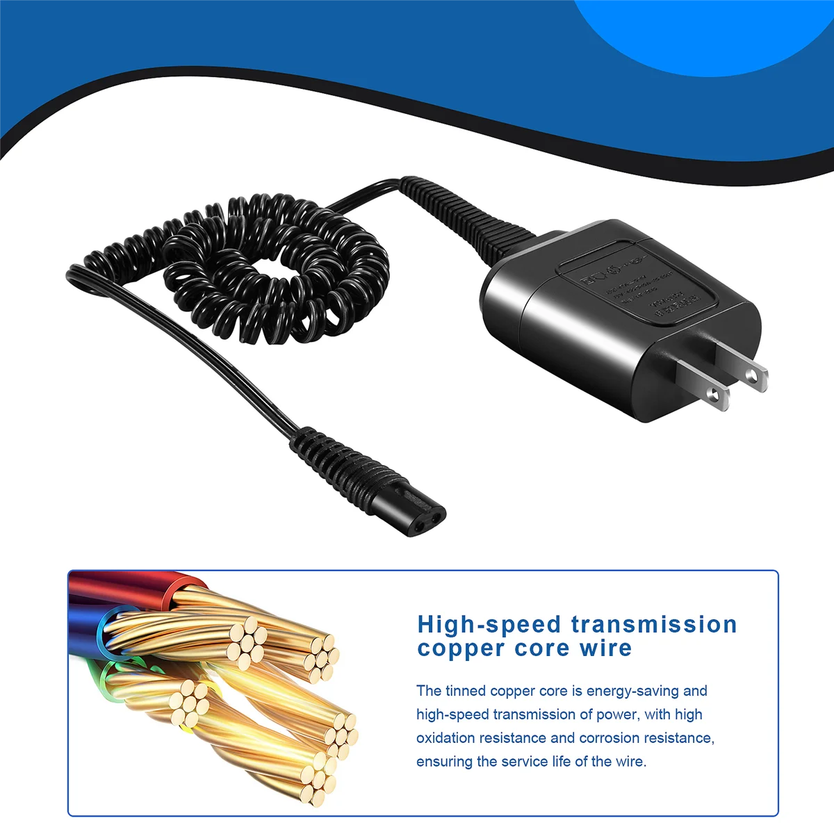 최신! 브라운 면도기 시리즈 7 3 5용 전원 코드 브라운 전기 면도기 190/199 교체용 12V 어댑터 US 플러그용 S3 충전기