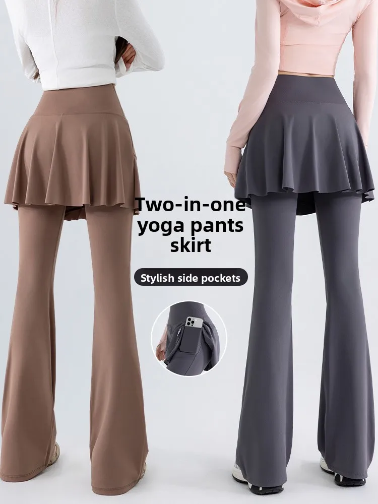 

Женские утягивающие брюки для йоги с высокой талией и микро-клешем, скрывающие недостатки фигуры, повседневная спортивная одежда