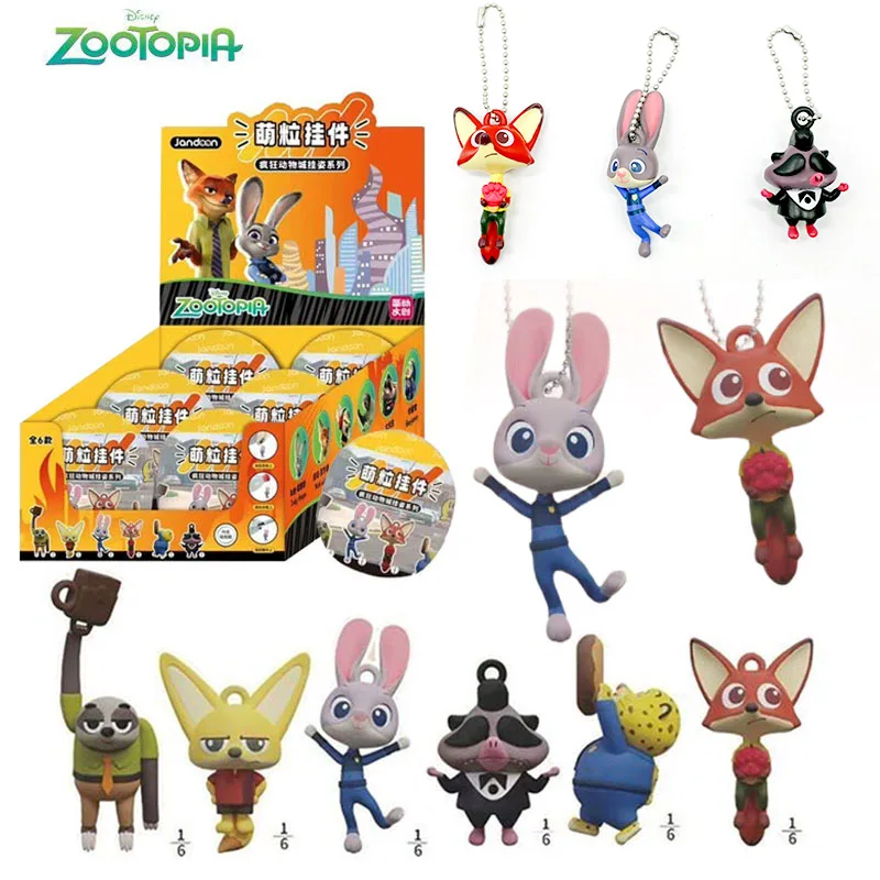 

Disney Zootopia Gashapon Capsule Blind Box Toy Mini Figures Collect Pendants Judy Hopps Nick Wilde Animal Model Toy Desk Decor