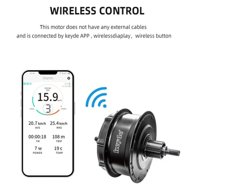 2023 nuovo motore del mozzo posteriore batteria integrata motore all-in-one wireless per bicicletta elettrica