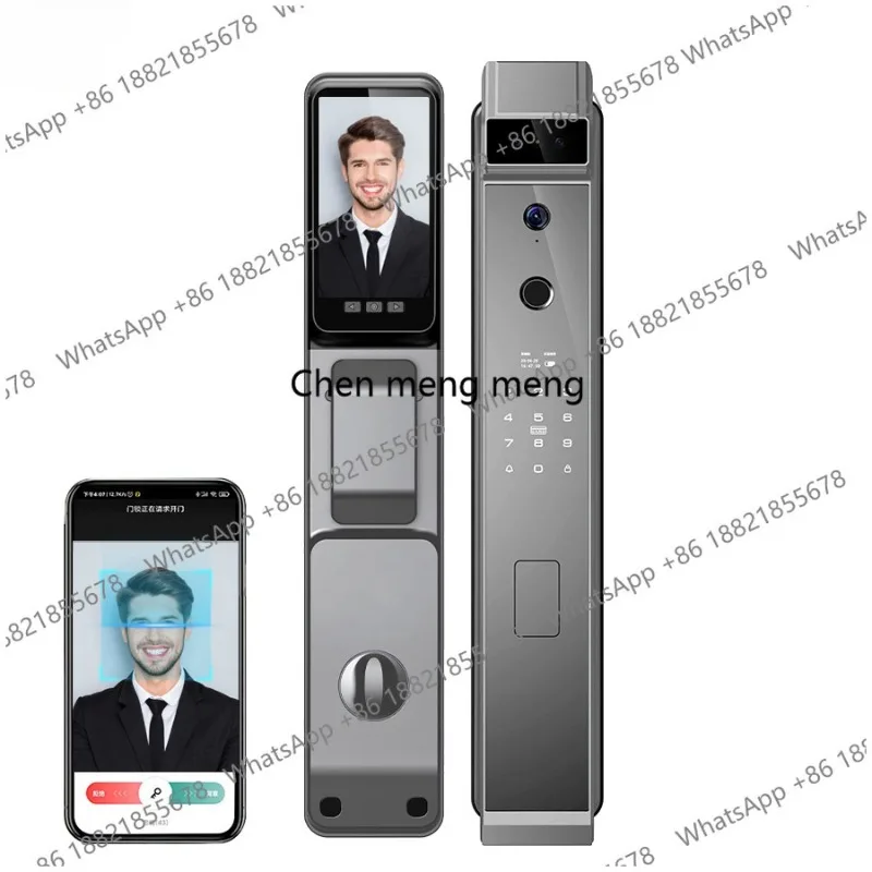 Face Recognition Smart Door Lock With Camera Video Call Voice Intercom Digital Door Lock Automatic Door Lock