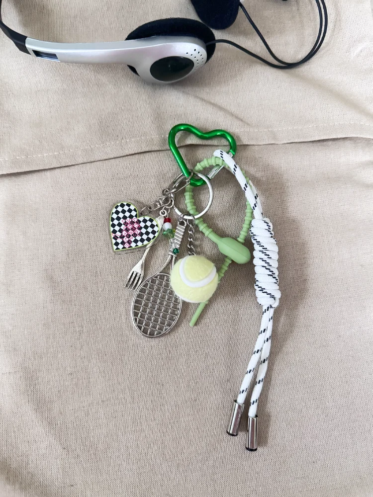 New Arrival Tennis Green Baseball Vegetables Keychain Bag Pendant Cute For Man Or Woman Gift