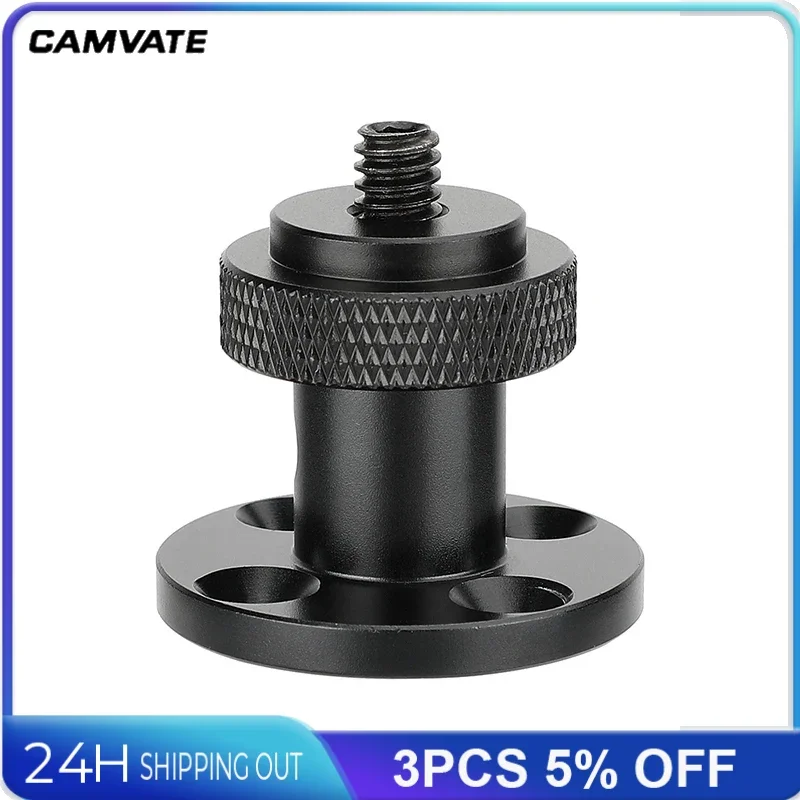 Soporte para montaje en pared/mesa/techo CAMVATE con adaptador de tornillo de rosca macho de 1/4 