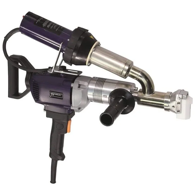 WELDY EX2 3400W Handheld Plastic Extrusion Machine Hot Air Welder Gun with 3pcs Welding Shoe for DIY Craft Home Use