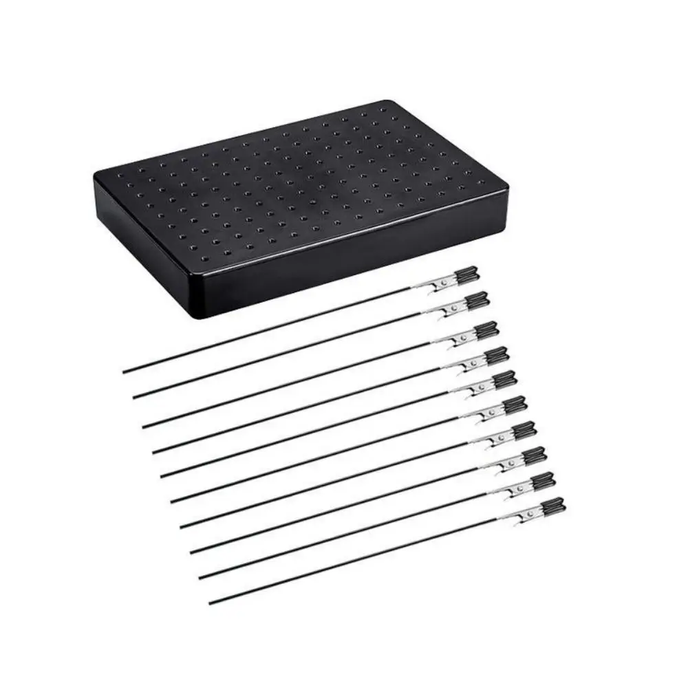 

360 Degree Rotation Model Painting Stand 10Pcs Set Rubber Cover Gundam Model Tools Updated Design Alligator Clip Base