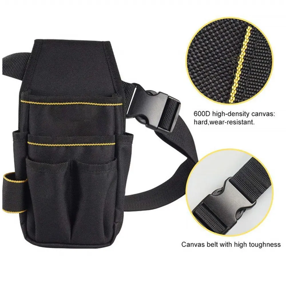 Professional Electrician Tool Bag Belt Oxford Cloth Waterproof Tool Belt Holder Kit Pockets Convenient Tool Bag with Waist Belt