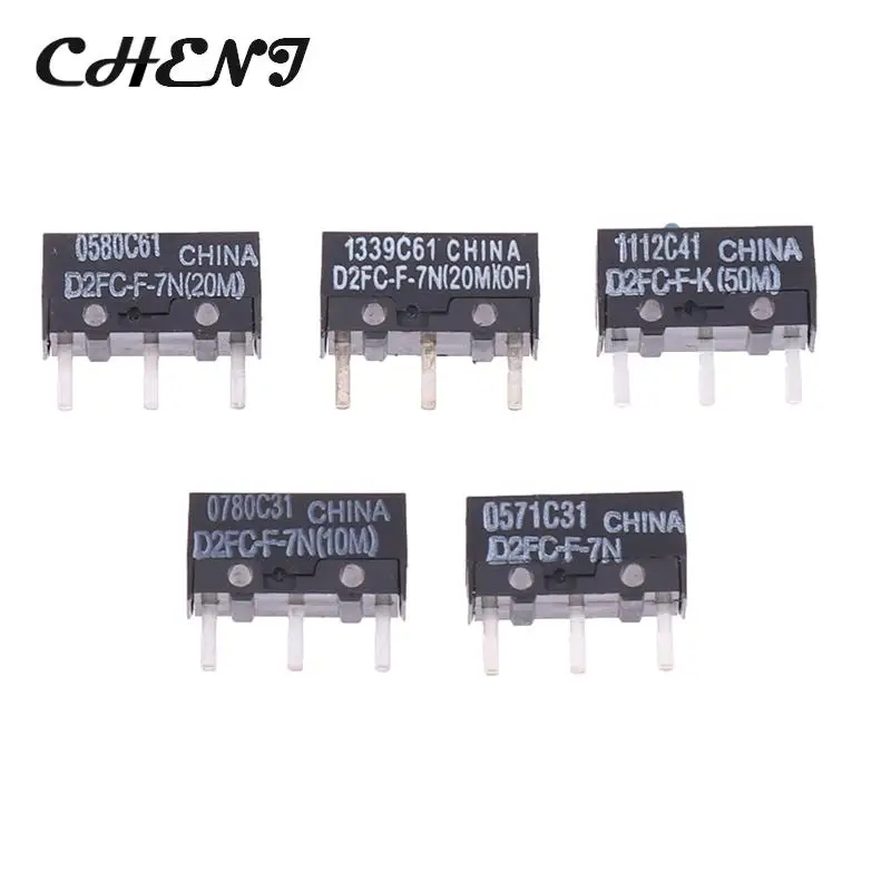 2 pz Mouse Micro Switch D2FC-F-7N 10M 20M di D2FC-F-K(50M) -RZ D2F D2F-01 D2F-01F D2F-L D2F-01L D2F-FL D2F-F-3-7