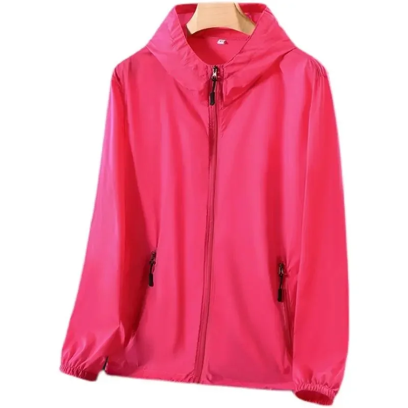 Roupas finas de protetor solar anti UV solto verão jaqueta de manga comprida à prova d'água de secagem rápida casaco feminino esportes ao ar livre