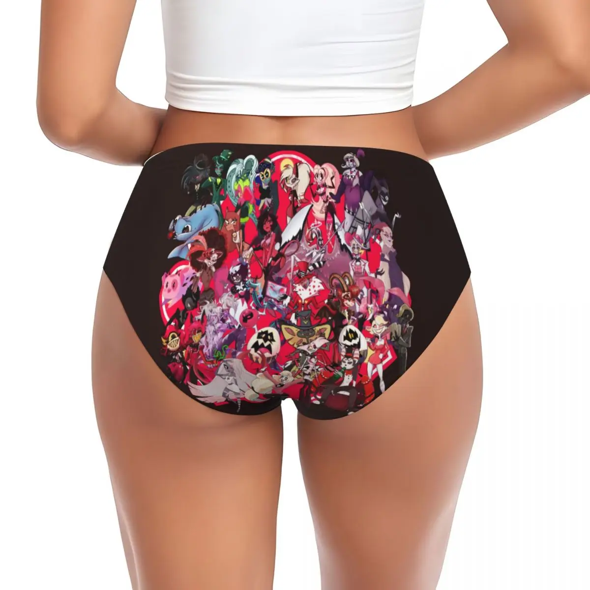 Custom Women Hazbins Hotels Movie Cartoon Panties Underwear Female Stretch Briefs Underpants