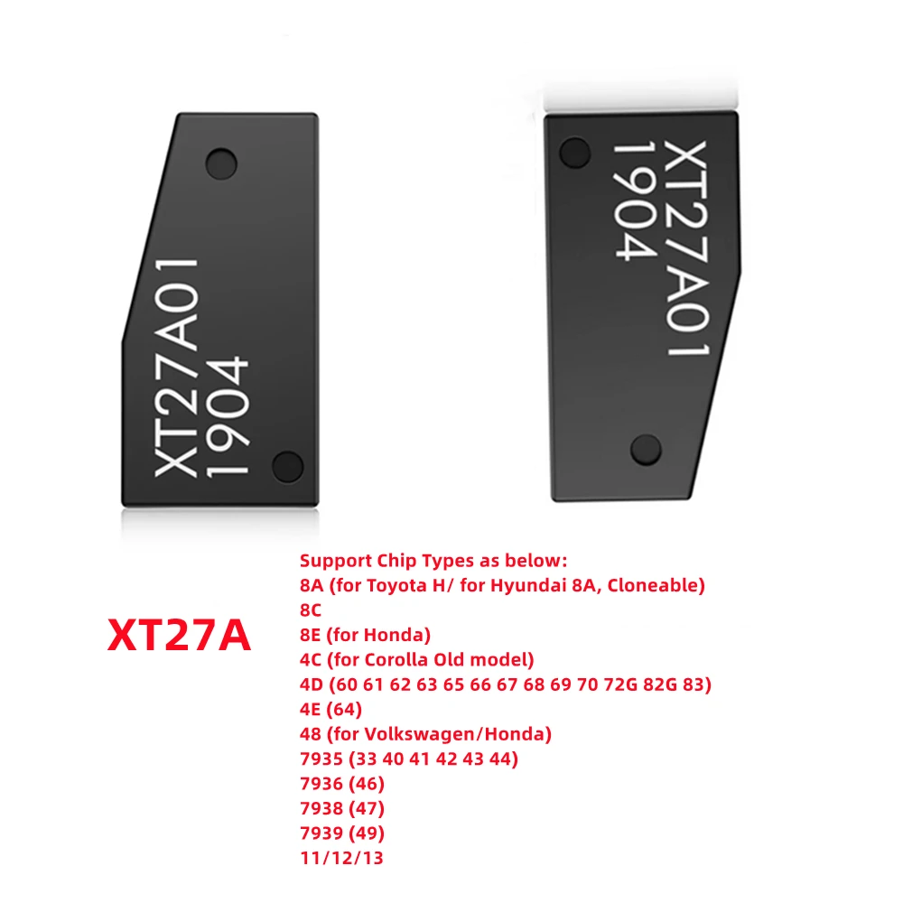 

50pcs /lot XT27A VVDI Super Chip XT27A XT27A01 XT27A66 Transponder Support Rewrite for VVDI2/VVDI MAX/VVDI MINI