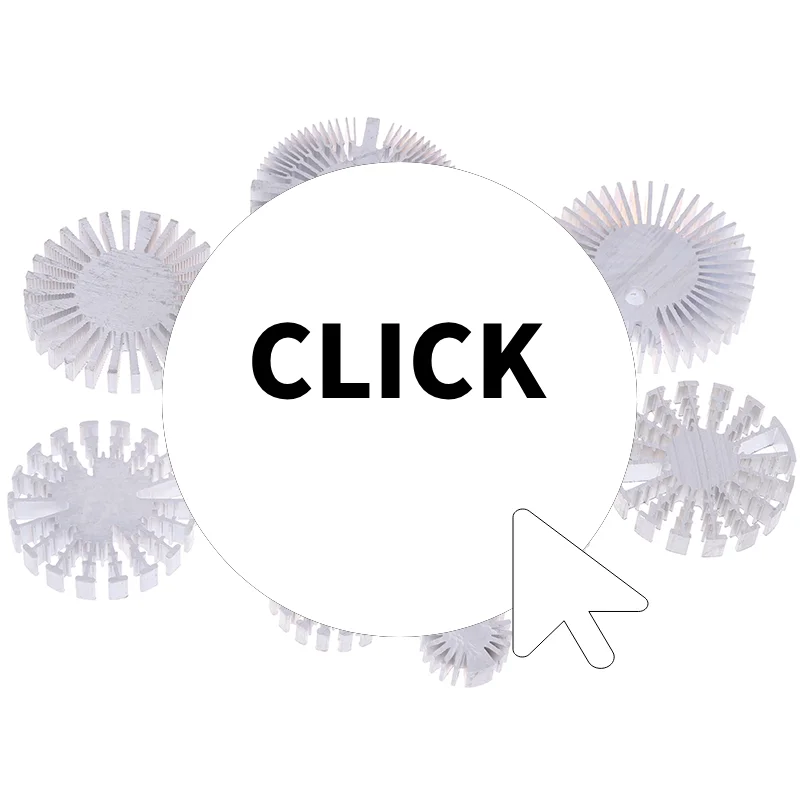 

COB Диаметр радиатора 25/37,5/40/48/50/53/60/65/67 мм Высокомощный светодиодный радиатор Подсолнух Твердый радиатор Круглый сплав из алюминия