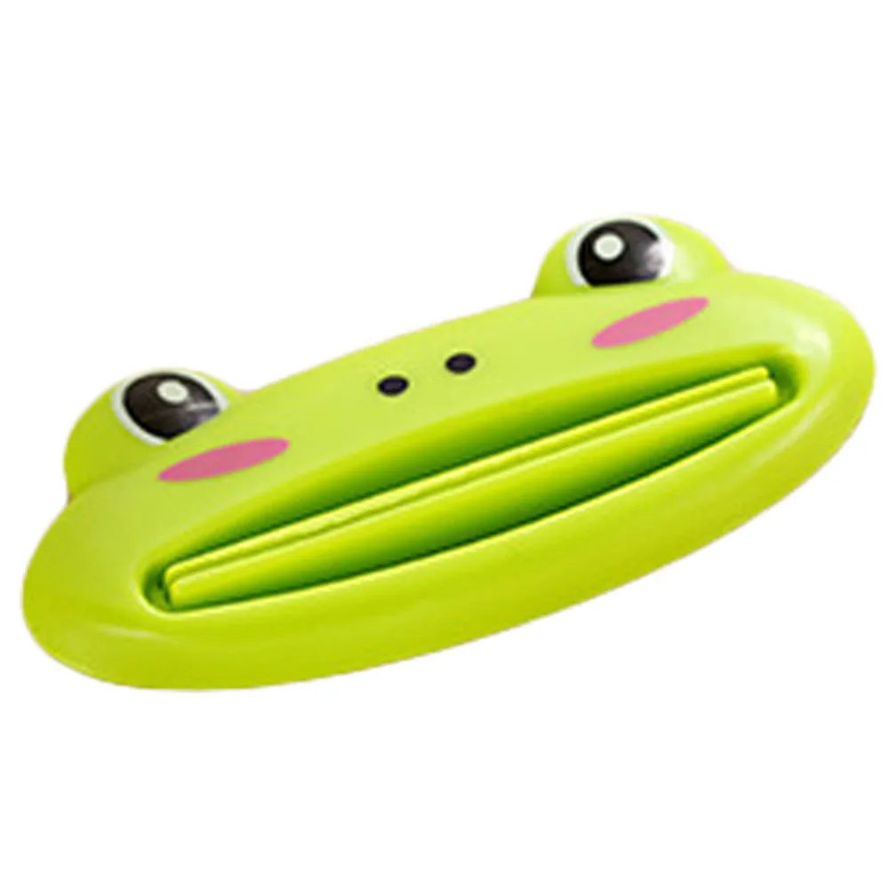 لا نفايات الكرتون الحيوان معجون الأسنان عصارة موزع حامل قصاصة سهلة الضغط للأطفال والأسرة معجون الأسنان موزع #3