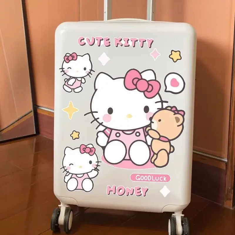 Cartoon Cute Sanrio Kuromi Big Big valigia adesivi bagagli da viaggio adesivi decorativi fai da te regalo di compleanno impermeabile