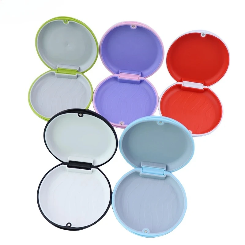Denture Storage Box Dental Braces Orthodontic Case Retainer Box Case Magnetic Aligner Mouth Guard Container