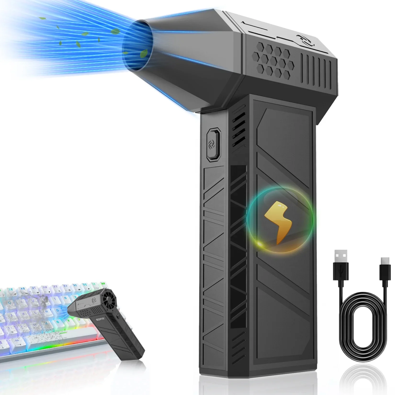 

# Hot Mini Rechargeable For X3 Brushless Turbo Jet Fan Electric Air Blower Vacuum Cleaner For Car Dust Cleaning