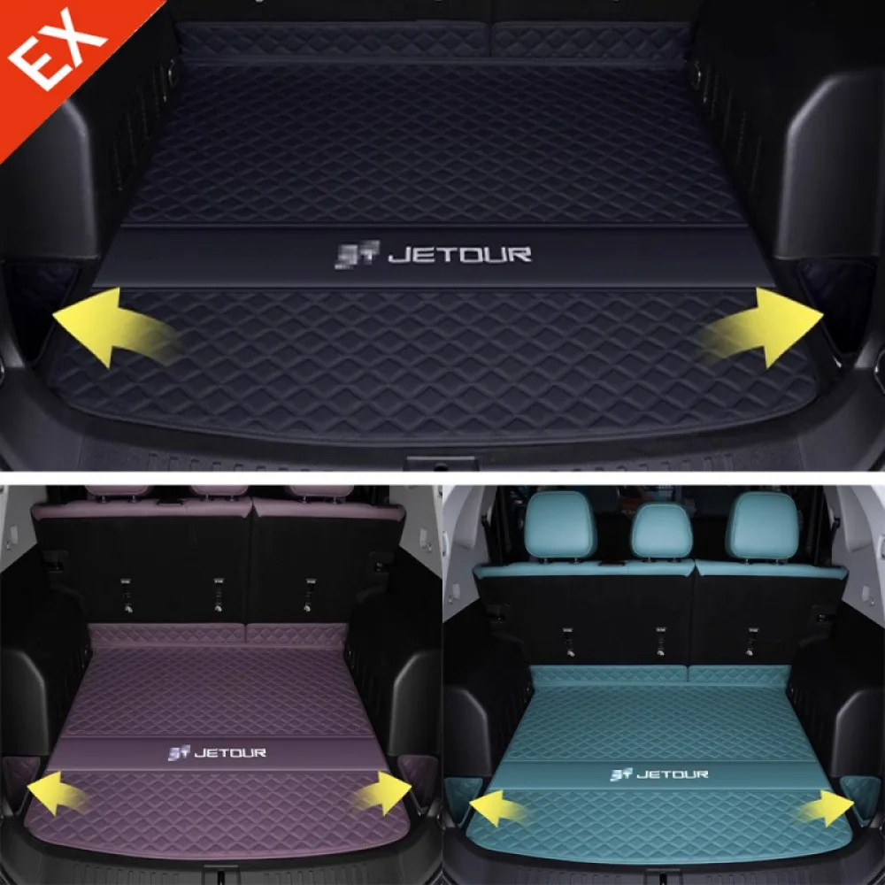 

For Jetour Freedom T1 2025-2026 Interior Black Decoration Decoration Auto Trunk Mat Rear Trunk Mat Wear-resistant Waterproof