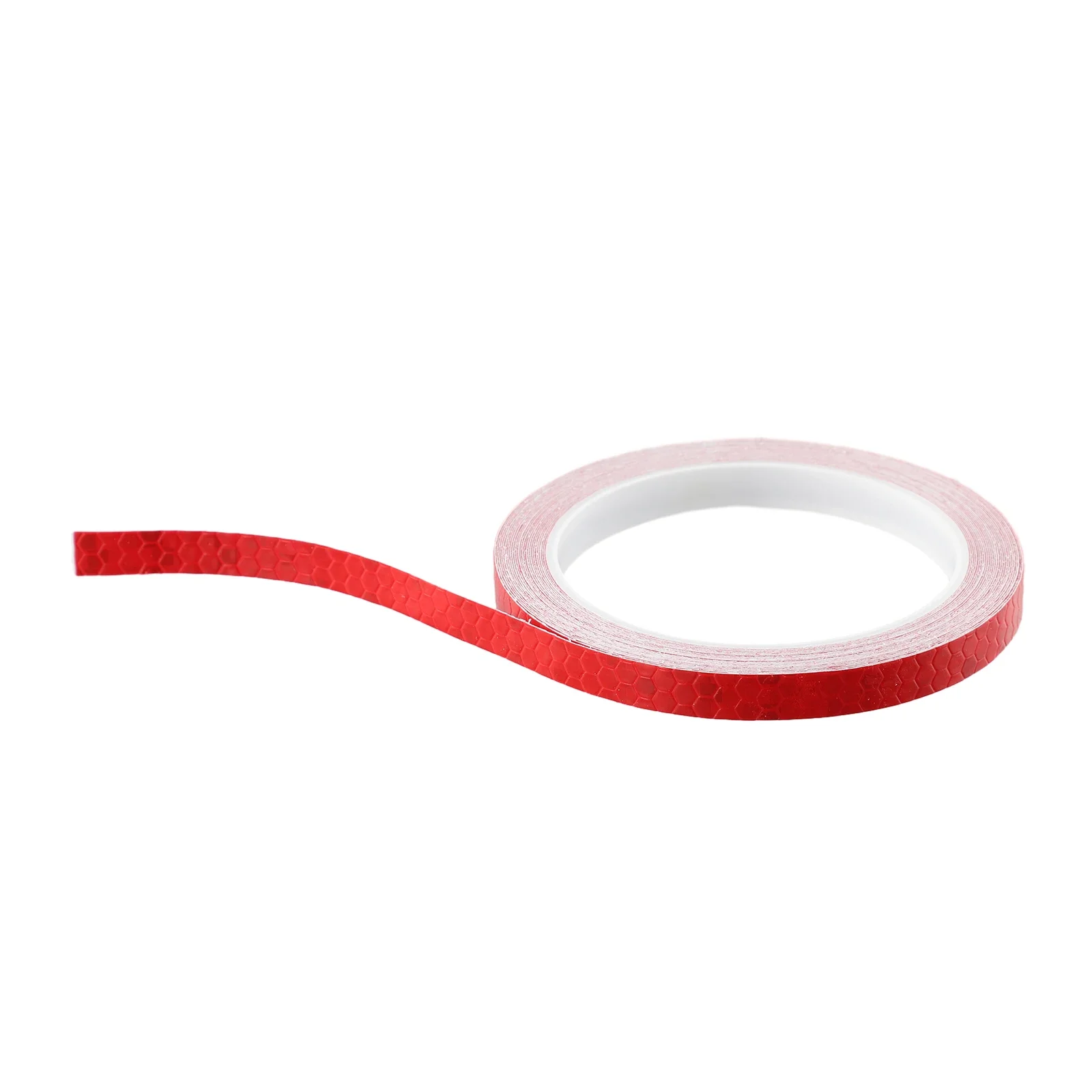 1PC 1cm X 8m Bicycle Car Door Wheel Eyebrow Car Sticker Safety  Of Light That Can Reflect In The Dark And At Night, And It Plays