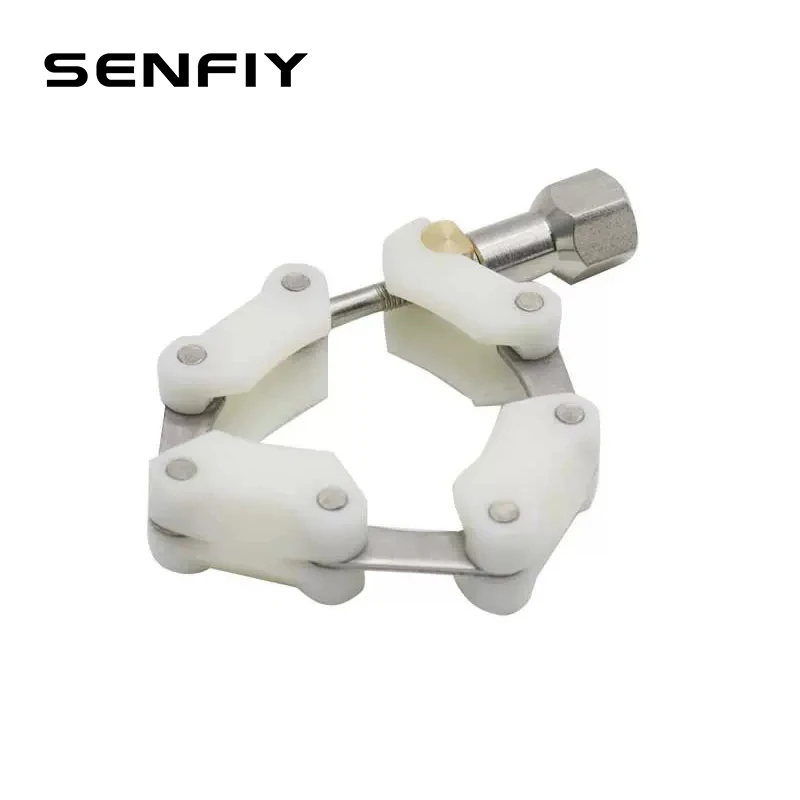 KF16 KF25 KF40 KF50 KF63 plastic chain quick installation vacuum glass flange instrument special clamp